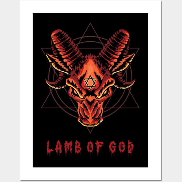 Lamb Of God GOAT Wall Art by SimplyToxic